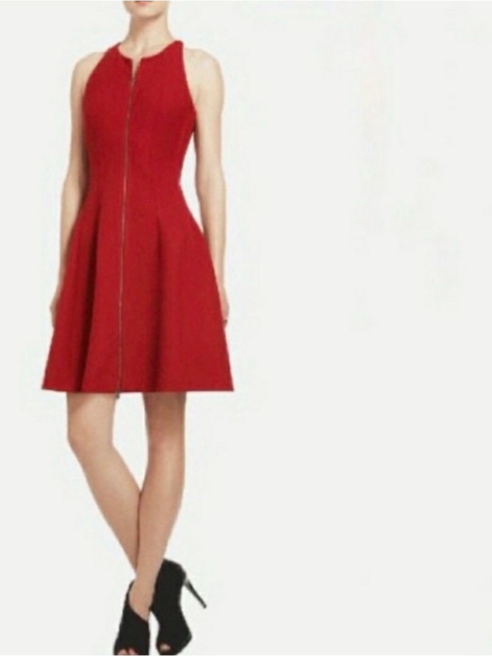 BCBGMaxAzria Guiliana Zip-Front Fit-and-Flare Mini Dress